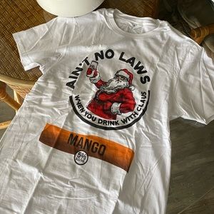 Ain’t no laws when you drink with Claus t-shirt